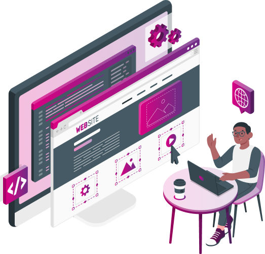 AI customer service illustration