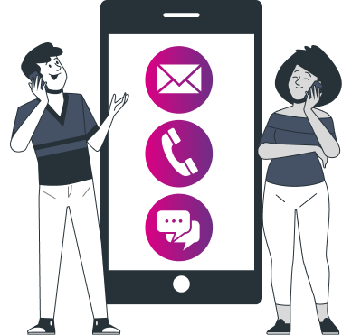 Customer support automation illustration